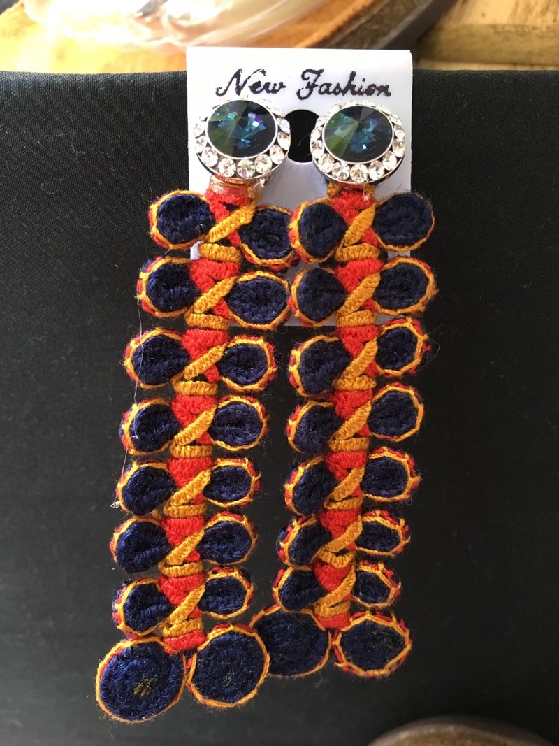 earrings 耳环 - 耳环/耳夹 - 棉．麻 