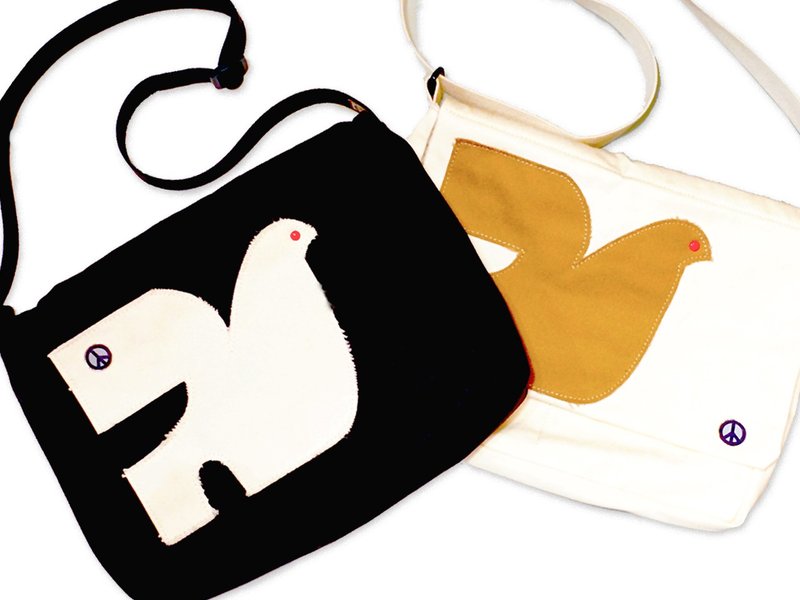 Bag of Pigeon - 侧背包/斜挎包 - 棉．麻 