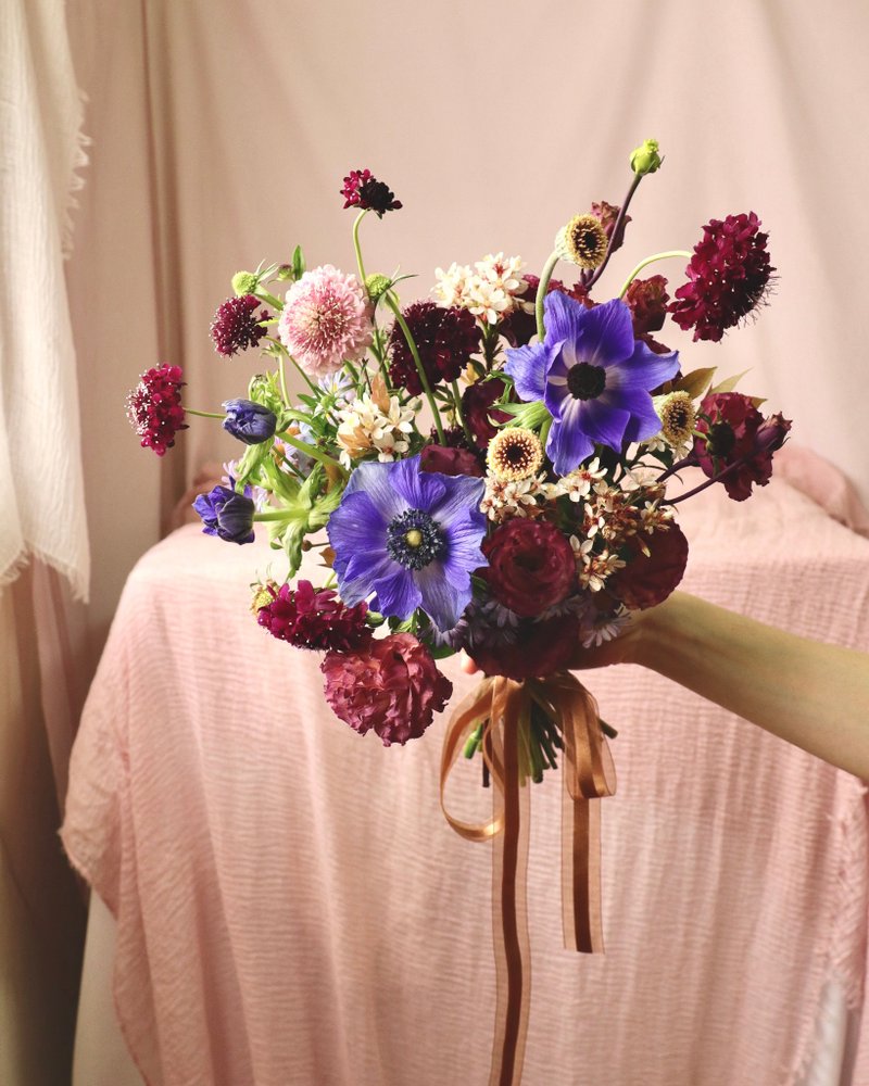 定制鲜花捧花 新娘捧花(特殊色调) - 干燥花/捧花 - 植物．花 