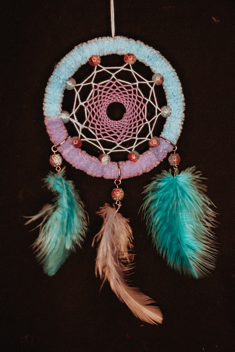 纯手工捕梦网 Handmade Dreamcatcher－【毛绒－柔】 - 摆饰 - 其他材质 紫色