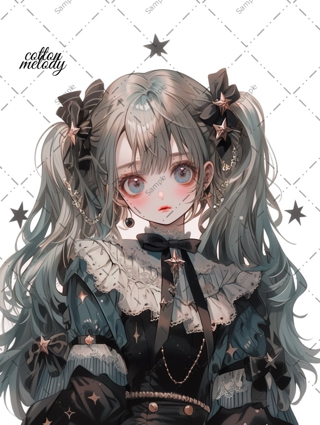original sticker no.1138 人物贴纸 原创贴纸 人物贴纸 女孩贴纸 原创人物贴纸 - 贴纸 - 纸 