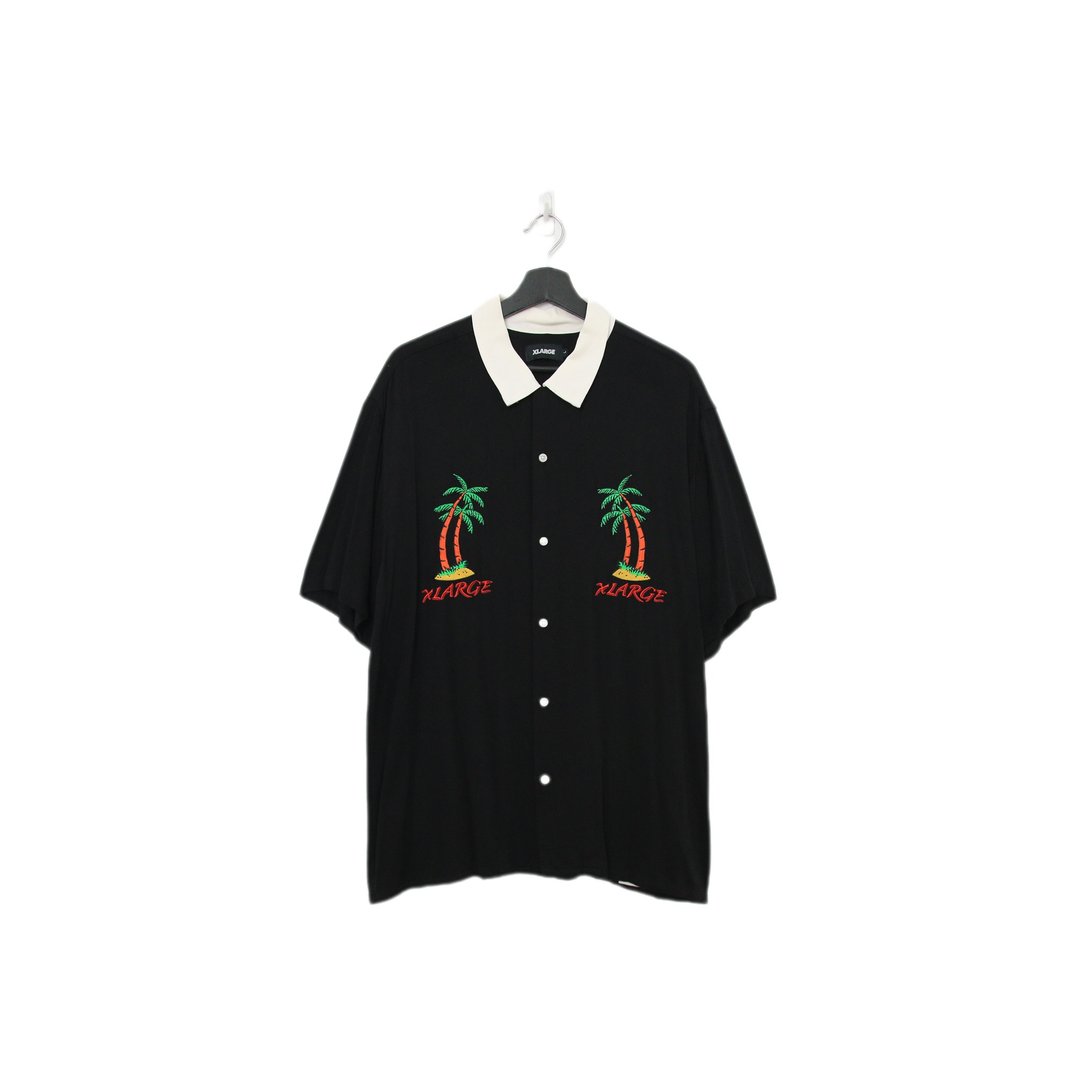 Back to Green-动物图衬衫 椰子树 沙滩女郎 at-07 vintage shirt - 男装衬衫 - 棉 