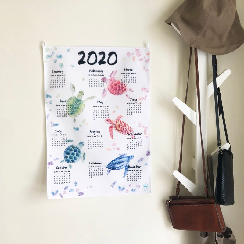 2020海龟年历 - 海报/装饰画/版画 - 棉．麻 