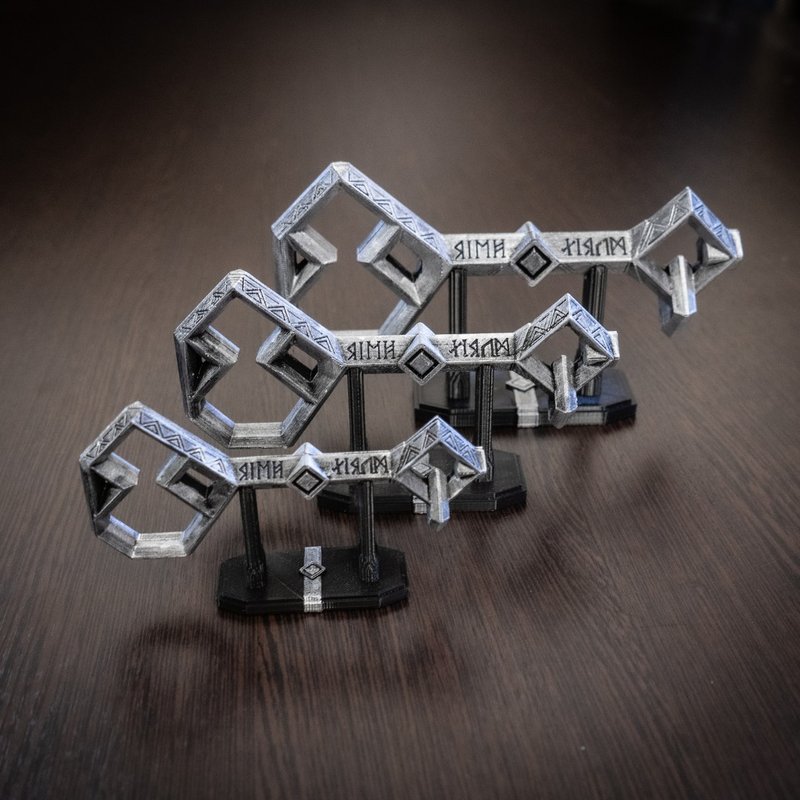 Key to Erebor | Thorin's Key from The Hobbit | Dwarfs Mountain Key - 摆饰 - 塑料 银色