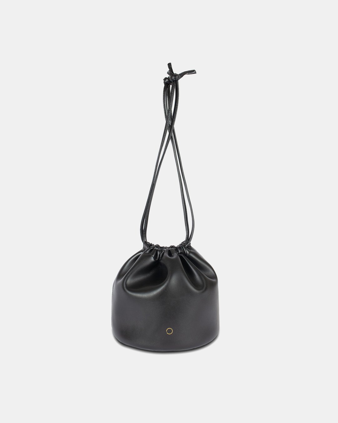 BO Drawstring 素皮革 束口包 收纳包 黑色 - 束口袋双肩包 - 人造皮革 白色