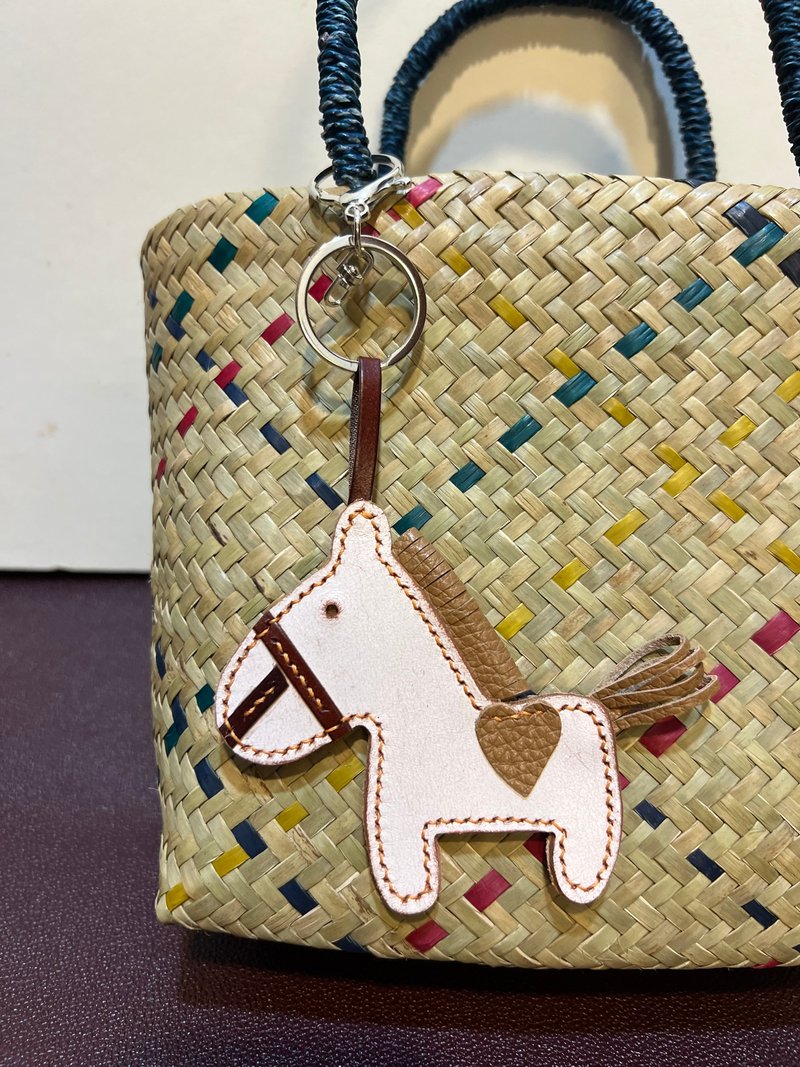 马上脱单-皮革吊饰 - 吊饰 - 真皮 咖啡色