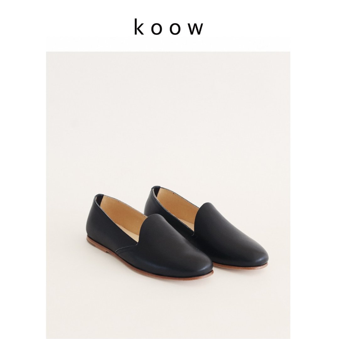 KOOW 极简乐福鞋女loafer 平底全皮 百搭真皮单鞋 轻便开车休闲鞋 - 女款牛津鞋/乐福鞋 - 真皮 