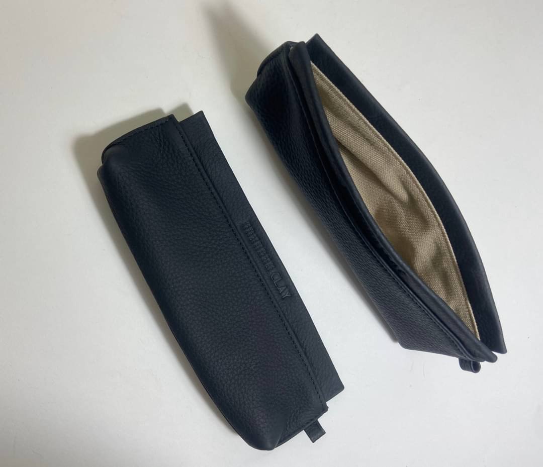 Pen/Stationary Bag - 笔筒/笔座 - 真皮 黑色
