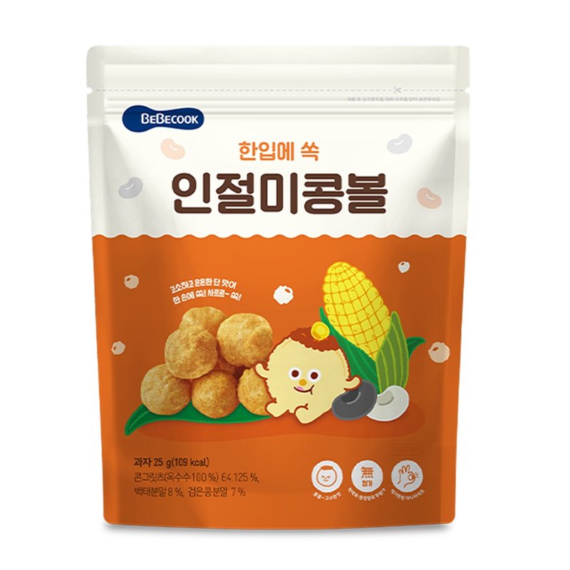 韩国【BEBECOOK】宝膳 幼儿玉米球-原味(25g) - 其他 - 其他材质 
