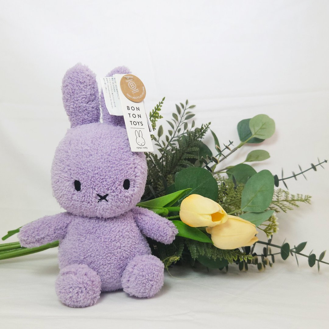 BON TON TOYS Terry 米菲兔填充玩偶 - 丁香紫 23cm - 玩偶/公仔 - 聚酯纤维 紫色