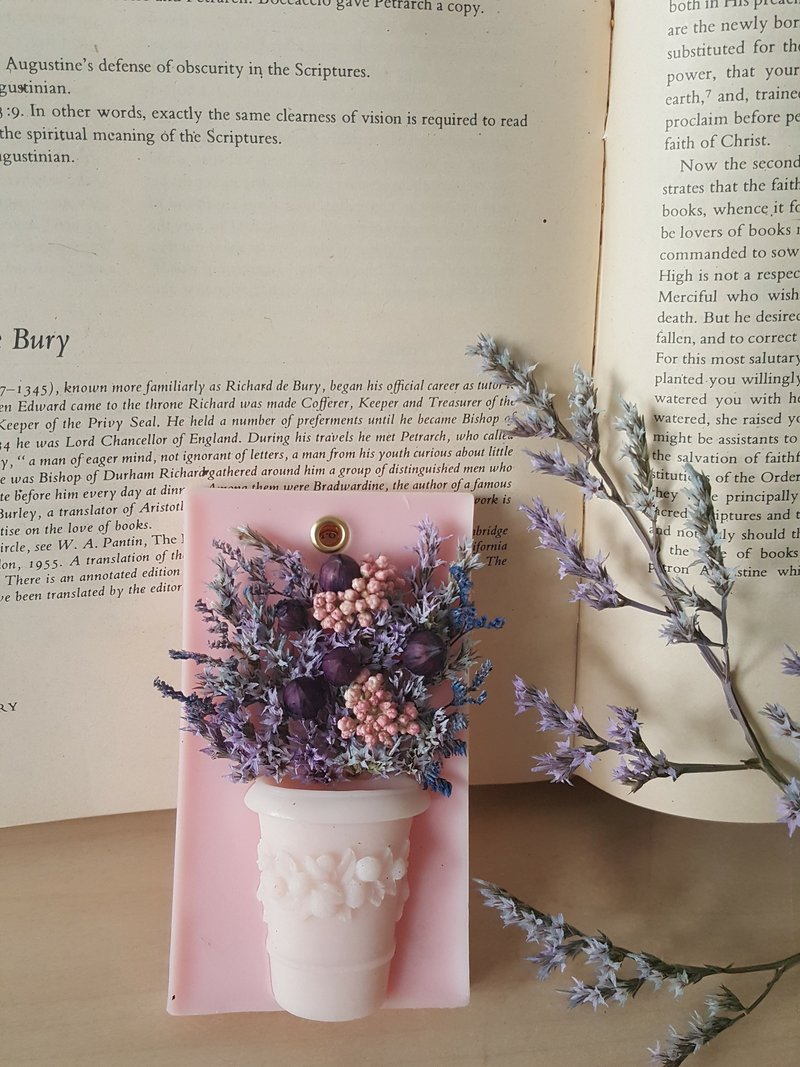 再见吧  夏天   薰香砖/居家摆饰/送礼/ 干燥花 - 香薰/精油/线香 - 蜡 蓝色