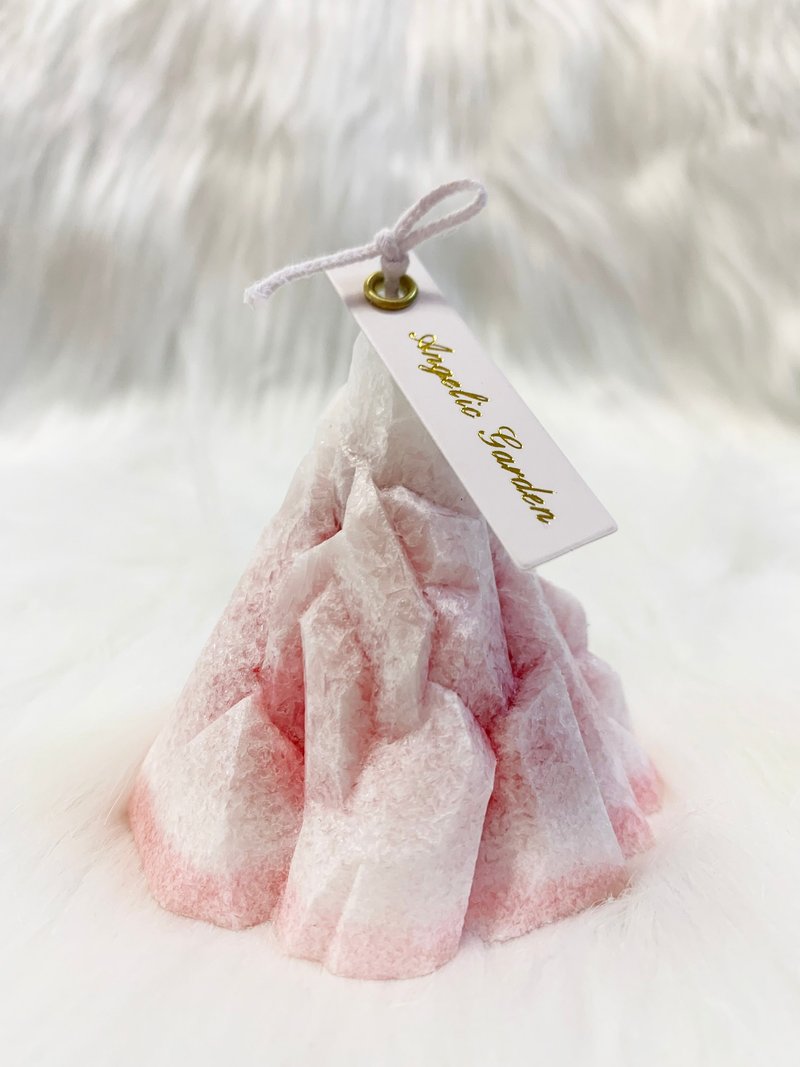 粉红色雪山蜡烛 - 蜡烛/烛台 - 蜡 粉红色