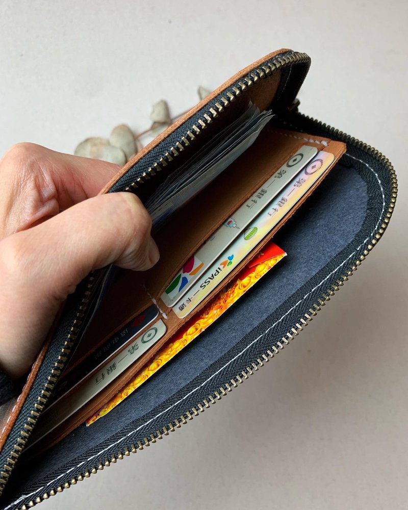 【免费刻名】四卡长夹-含手腕带- - 皮夹/钱包 - 真皮 绿色