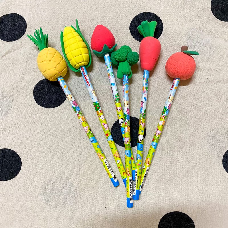 蔬果笔套 黏土材料包 含影片教学 防疫 居家隔离 - 陶艺 - 粘土 