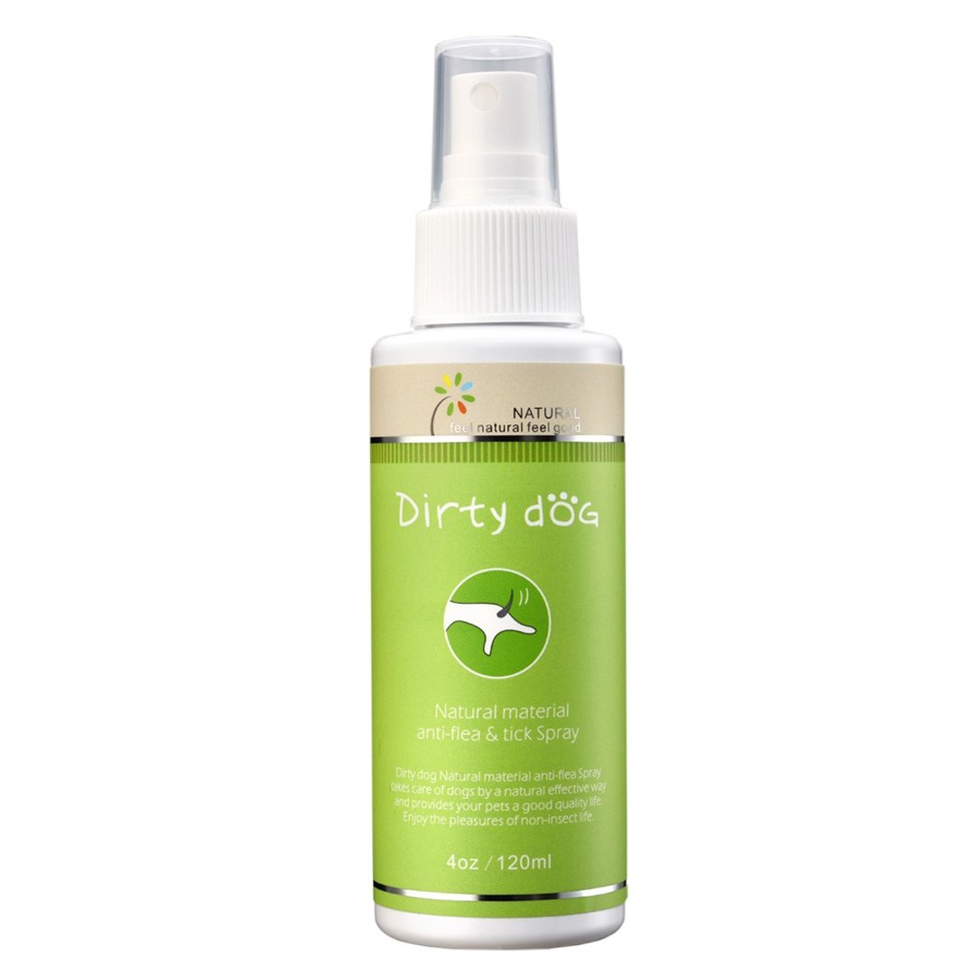 Dirty Dog-虫虫掰掰 - 天然防蚤喷剂 -120ML - 清洁/美容 - 植物．花 