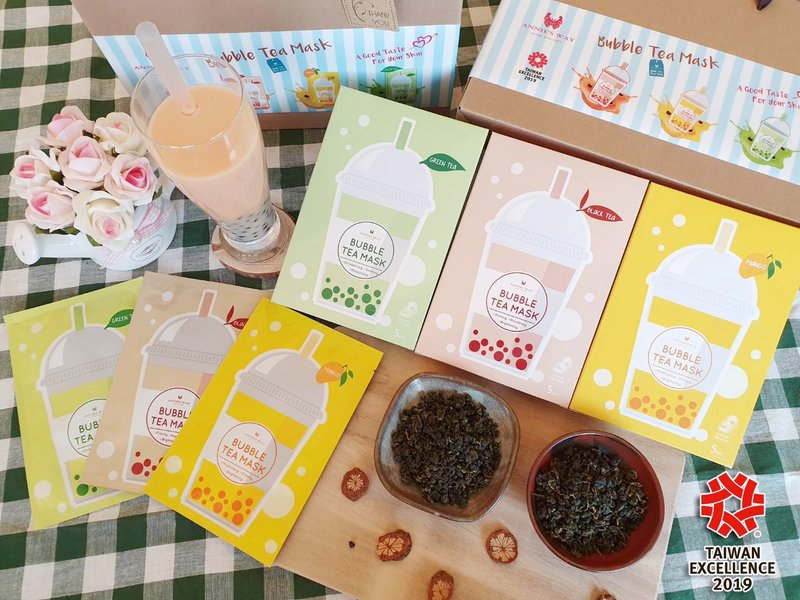高雄十大化妆品伴手礼 珍珠奶茶面膜礼盒 - 面膜/冻膜 - 其他材质 多色
