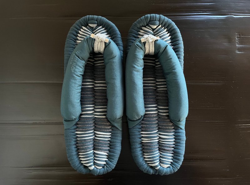 【滚边设计】 27cm 布拖鞋 绿色系【No.307】 - 室内拖鞋 - 棉．麻 绿色