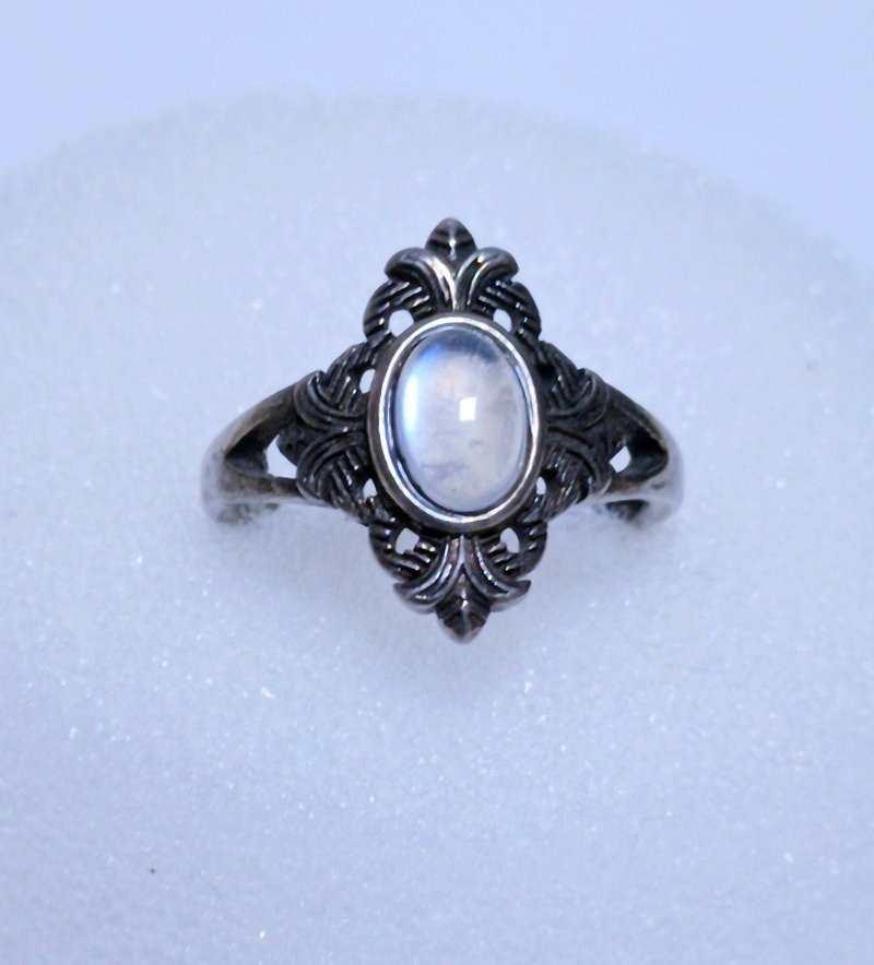 月亮黑戒指 - 戒指 - 半宝石 