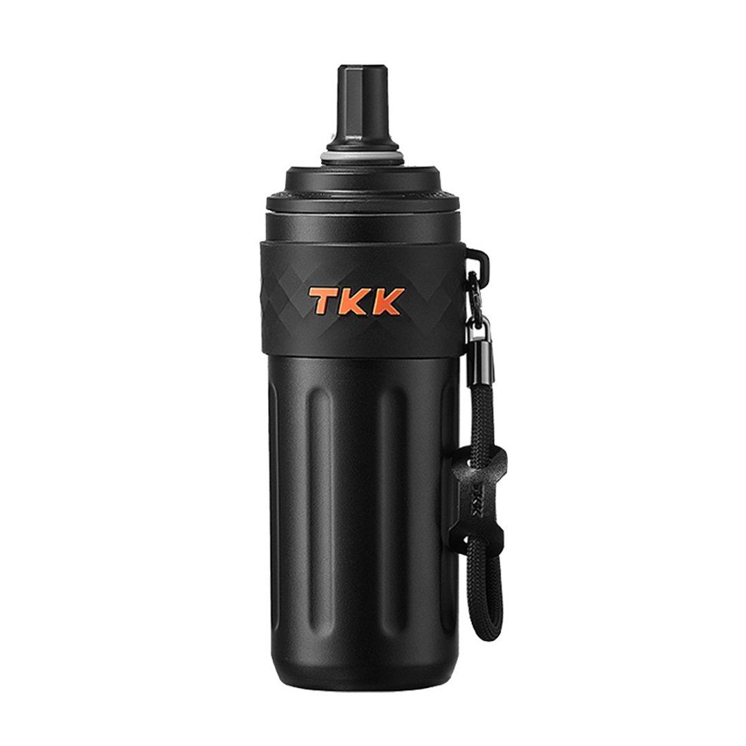 【TKK】律动吸管杯 316不锈钢x陶瓷喷涂 保温运动水壶500ML夜澜黑 - 水瓶/水壶 - 不锈钢 黑色