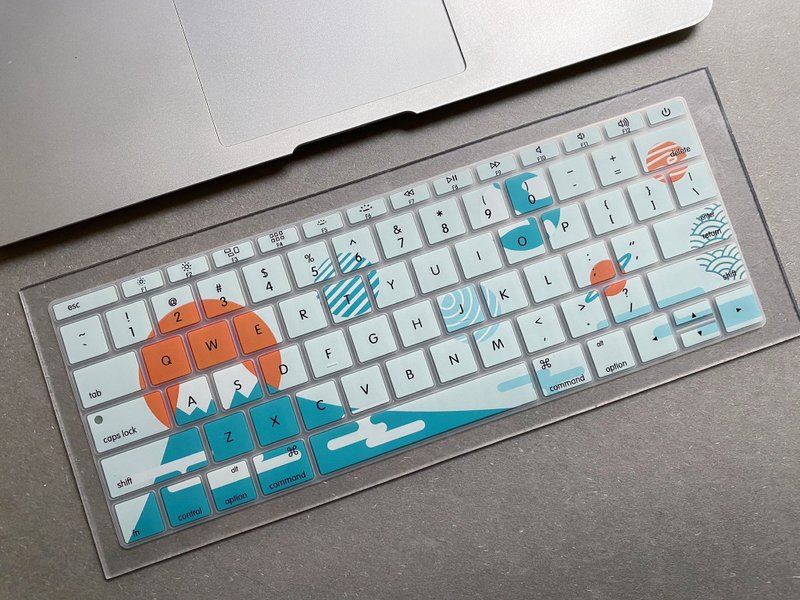 星球与富士山防尘防水键盘膜 MacBook / iPad - 电脑配件 - 塑料 黑色