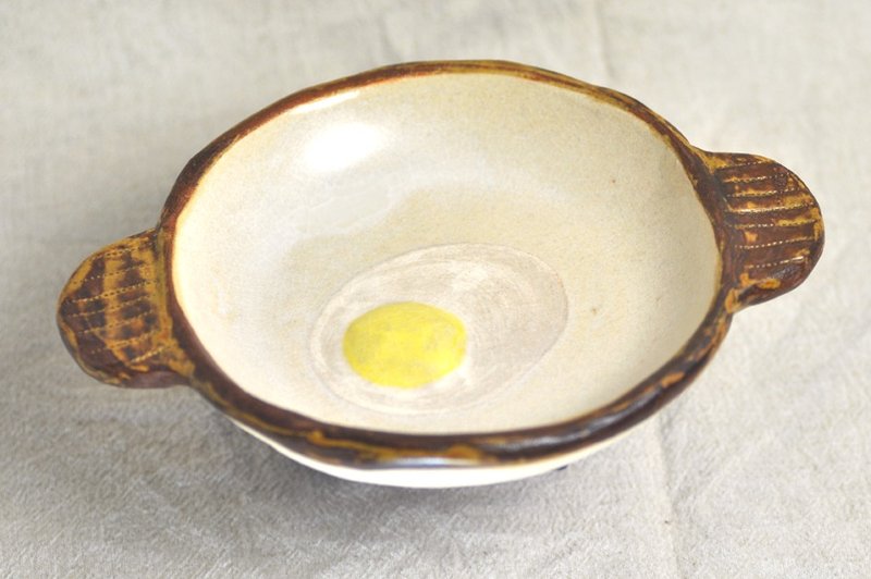 咖喱陶器土锅 〜锅底附荷包蛋插图〜 - 浅碟/小碟子 - 其他材质 白色