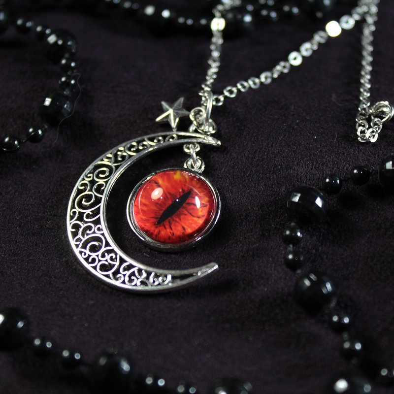 Cat EYE 16mm 星月猫眼中长链 (银色) - 长链 - 其他金属 银色