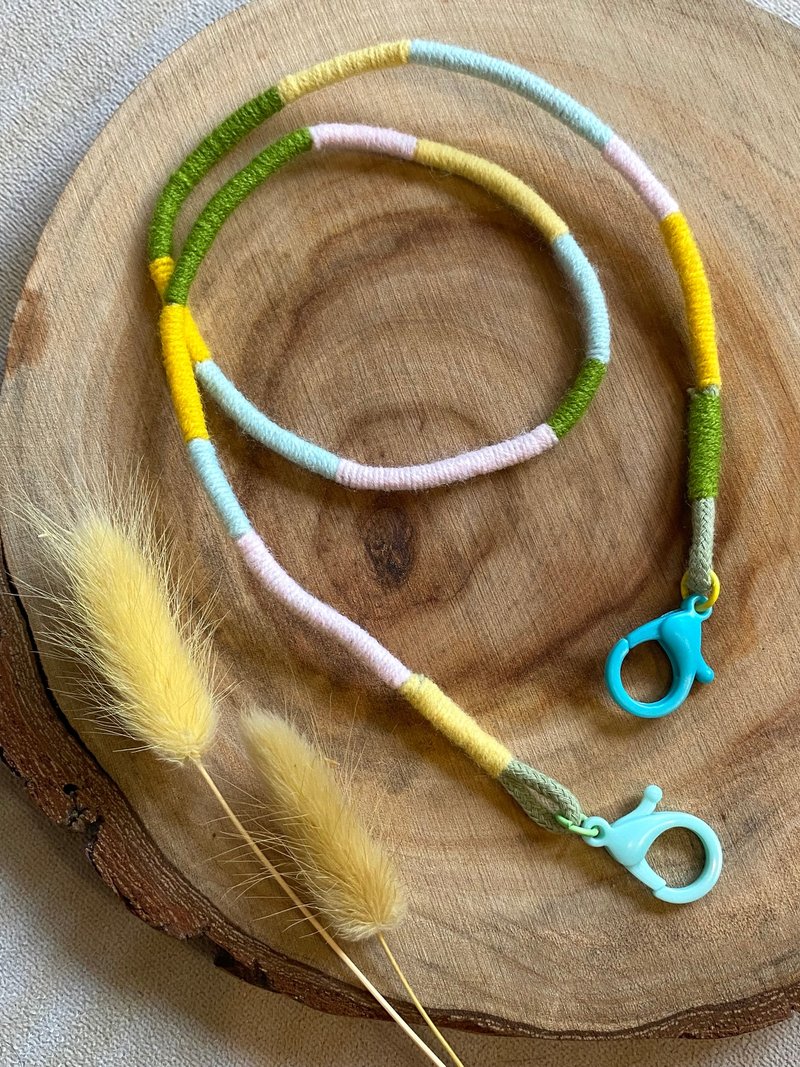 多彩拼接口罩链眼镜链 - 口罩 - 其他材质 多色