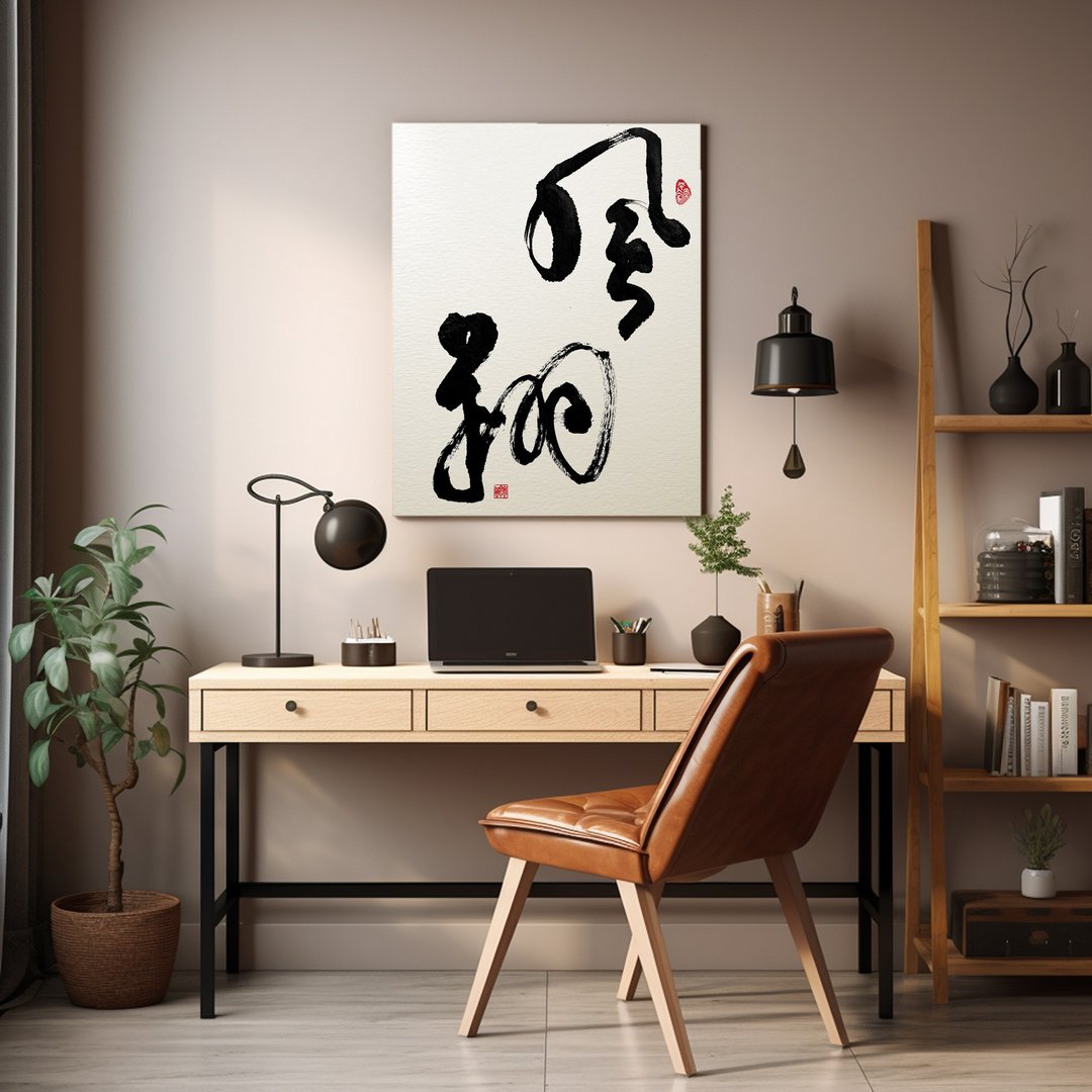 书法-无框画 | 乔迁礼物 | 开店 | 民宿布置 | 搬新家 | 装饰画 - 海报/装饰画/版画 - 其他材质 黑色