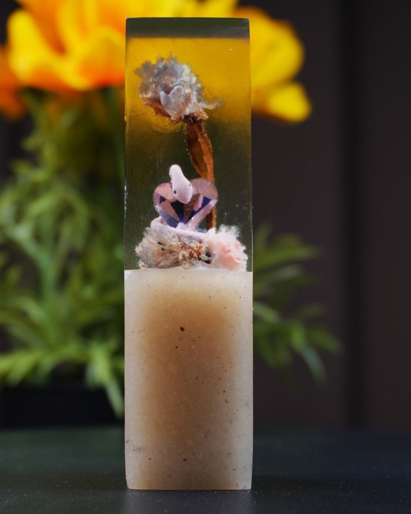 定制化手工印章-|爱心蛇永生花树酯印章 2x2 CM|篆刻印章 - 印章/印台 - 石头 