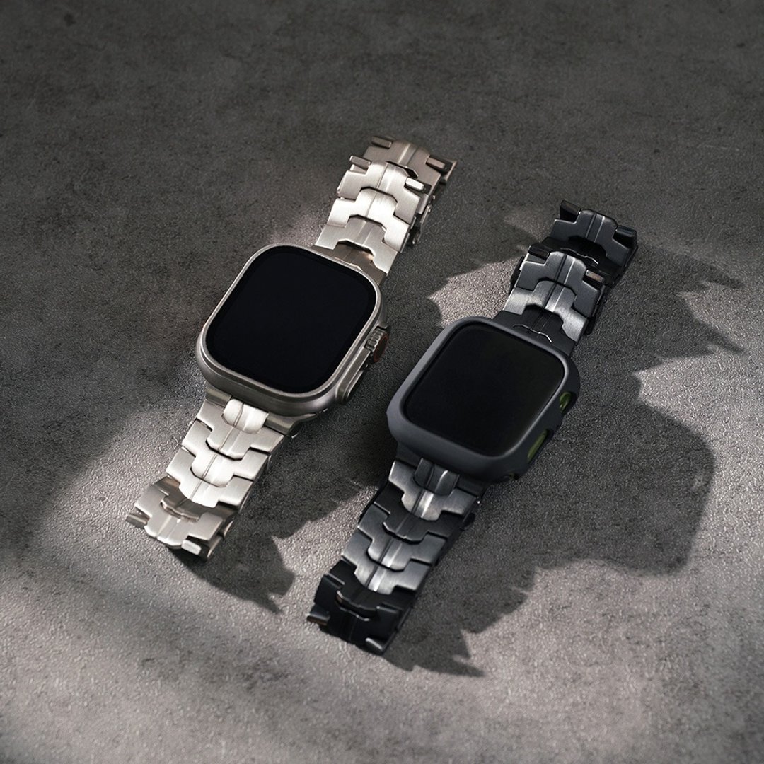 Apple watch - 轻薄铠甲款钛金属 苹果专用表带 - 表带 - 其他金属 