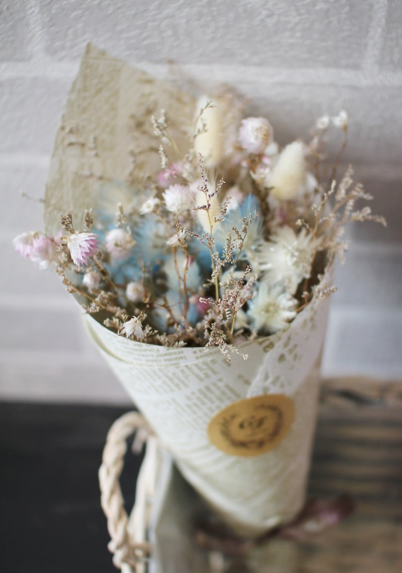 水蓝色的浪漫-干燥小花束 - 植栽/盆栽 - 植物．花 蓝色