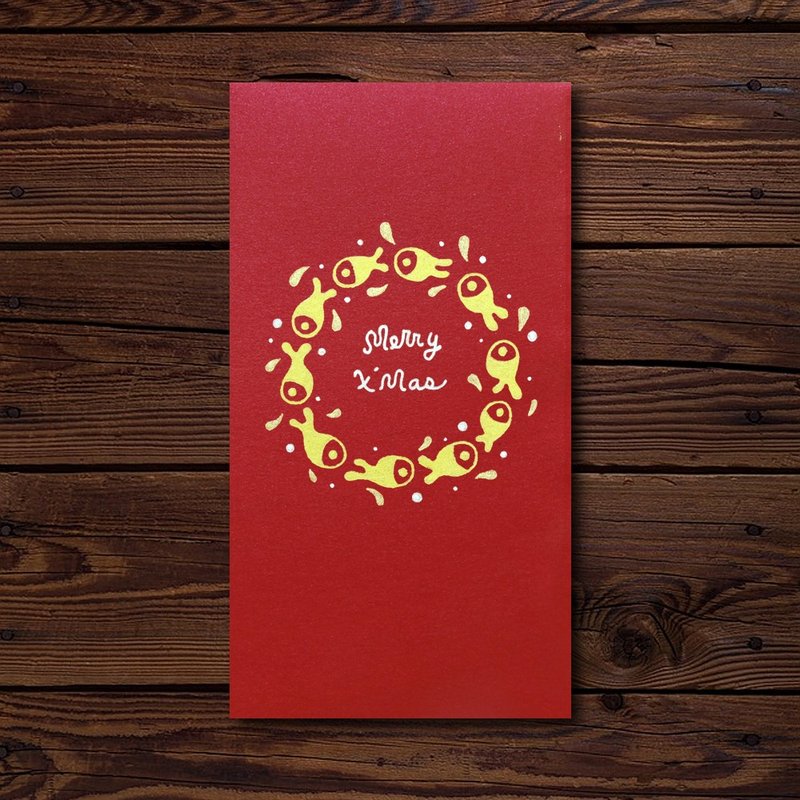 【圣诞】手作手绘 信封袋 红包袋 圣诞春联 no.4 - 信封/信纸 - 纸 红色