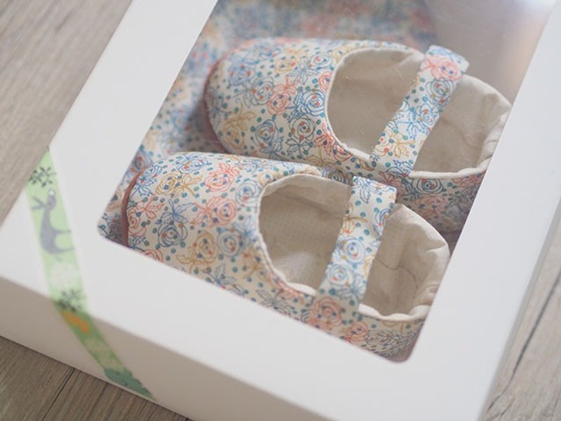 欧洲蓝红小玫瑰 · 弥月礼盒两件组 - 满月礼盒 - 其他材质 