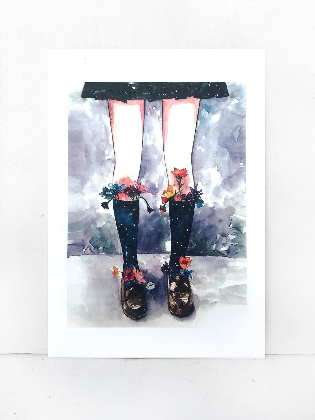 我还在等待  水彩插画印制画 - 卡片/明信片 - 纸 多色