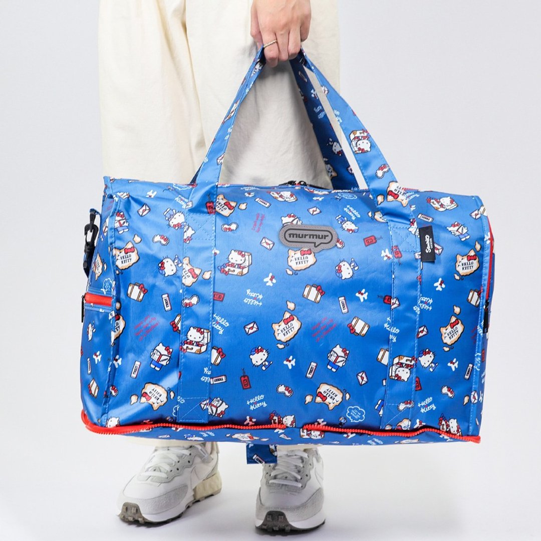 murmur 完美折叠旅袋 | hello kitty (旅行) | 收纳行李袋 - 行李箱/行李箱保护套 - 聚酯纤维 蓝色