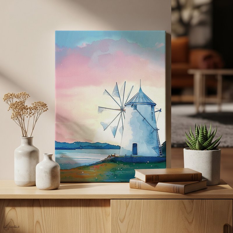 日本制帆布挂画・小豆岛、香川・日本风景・送礼、摆设 - 墙贴/壁贴 - 棉．麻 