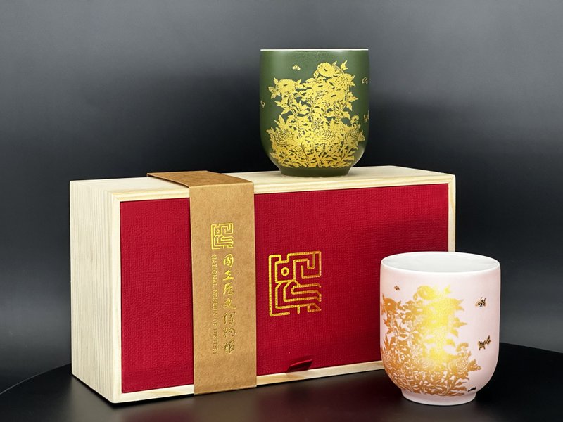 【ViREO】常玉灿若繁华 华贵双杯组 月樱粉 森岭绿 | 历史博物馆 - 茶具/茶杯 - 瓷 多色