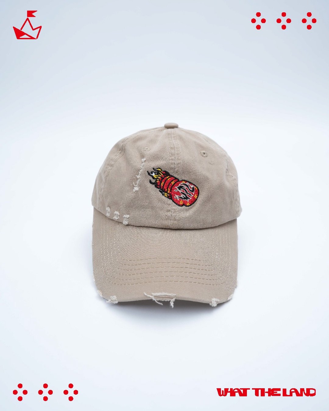 What The Cap - 帽子 - 棉 卡其色