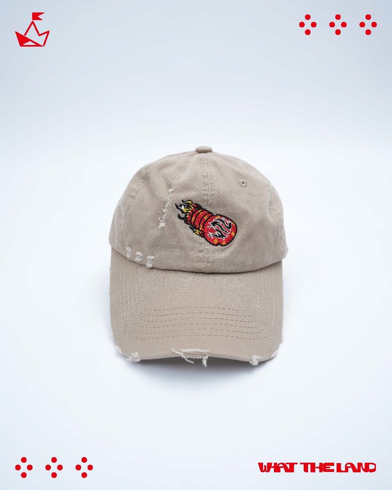 What The Cap - 帽子 - 棉．麻 卡其色