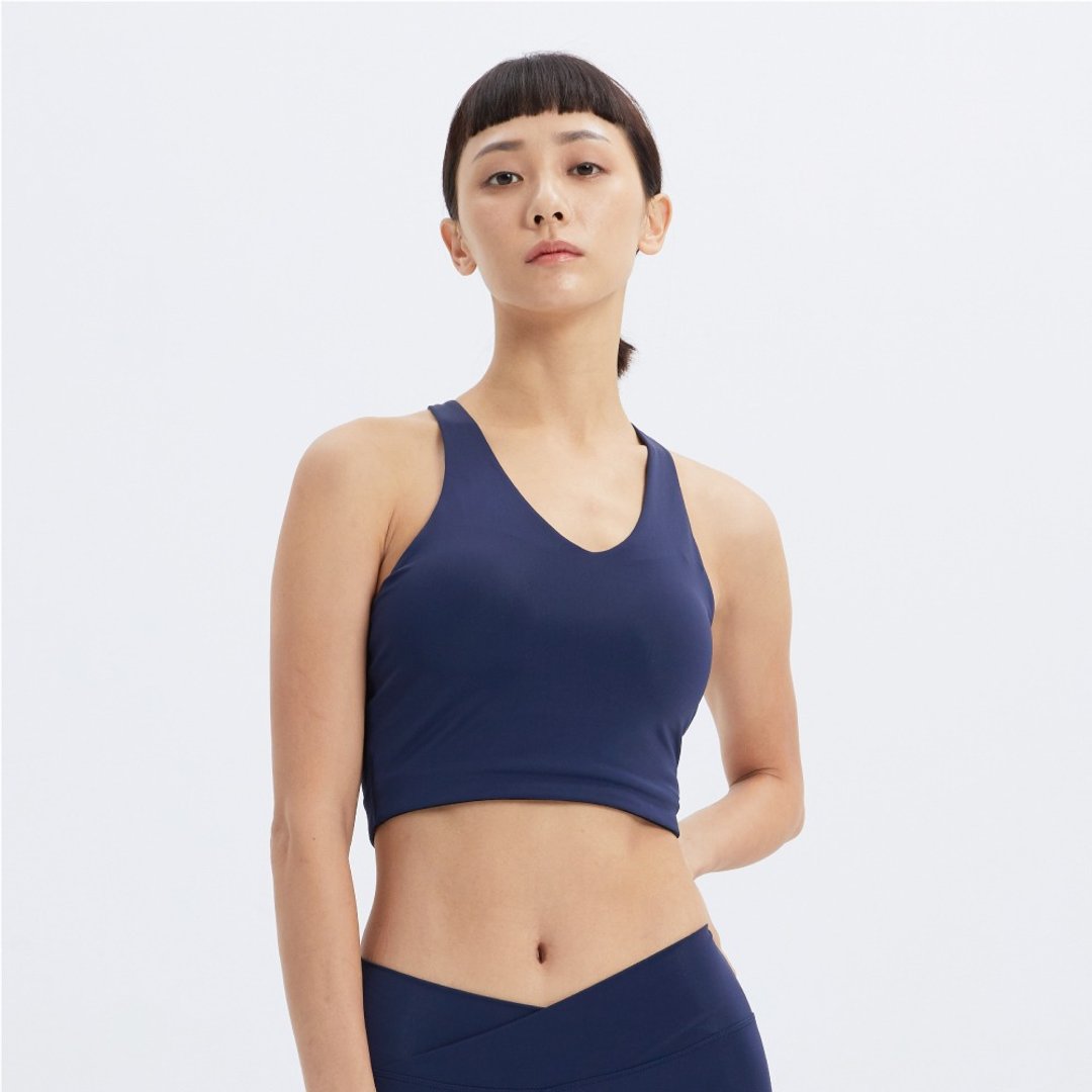 SPORTSWEAR- 轻度支撑运动背心-丈青 - 女装背心 - 聚酯纤维 蓝色