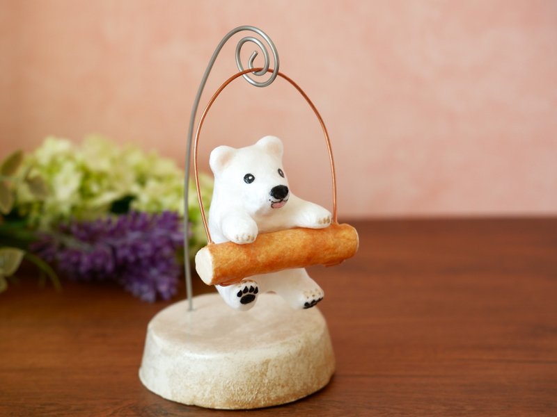 日本纸室内摇摆幼崽悬挂装饰北极熊北极熊 - 摆饰 - 其他材质 白色