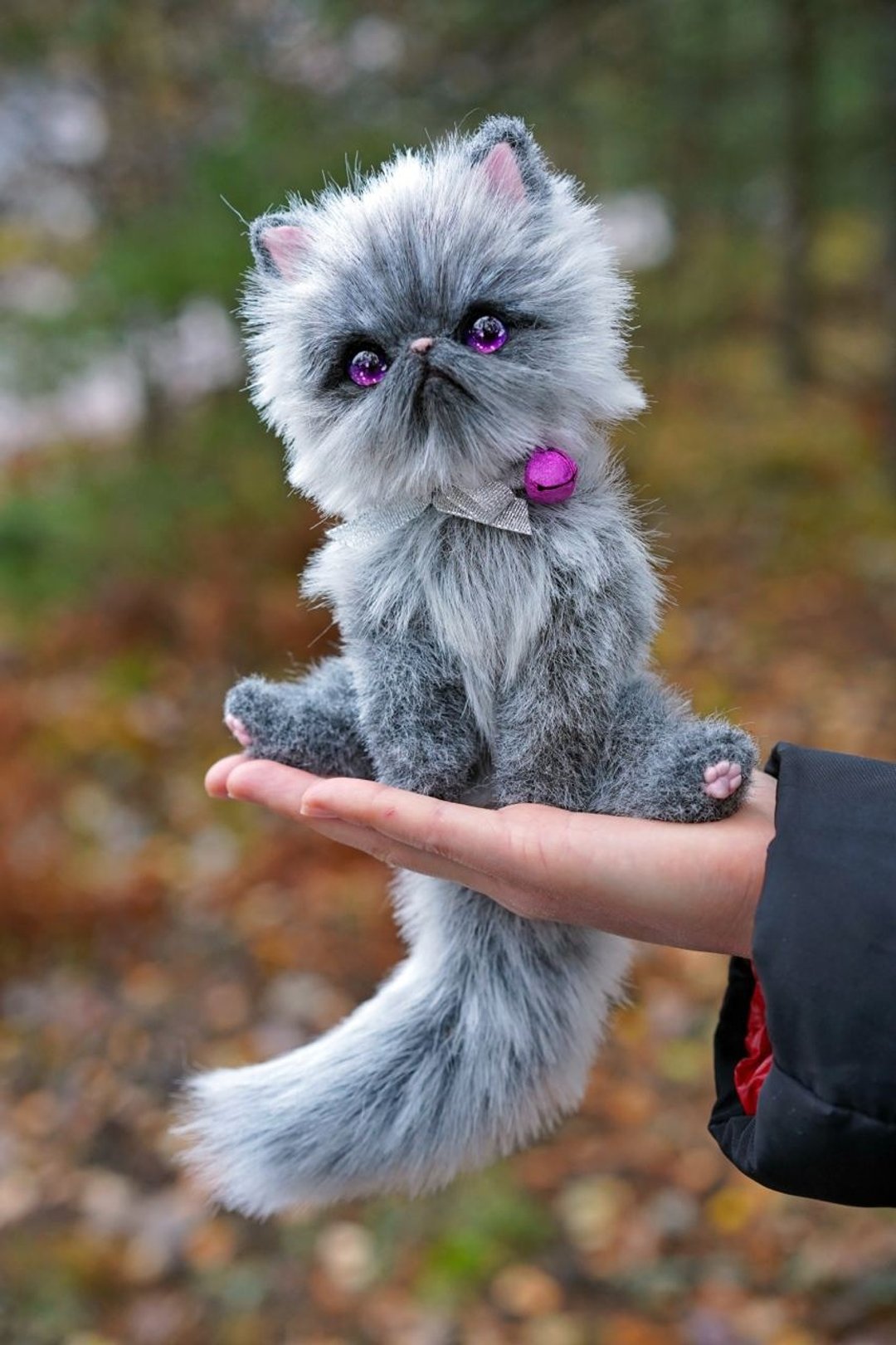 MILO KITTEN 猫咪旅行配件银银河眼守护者 - 玩偶/公仔 - 其他材质 灰色