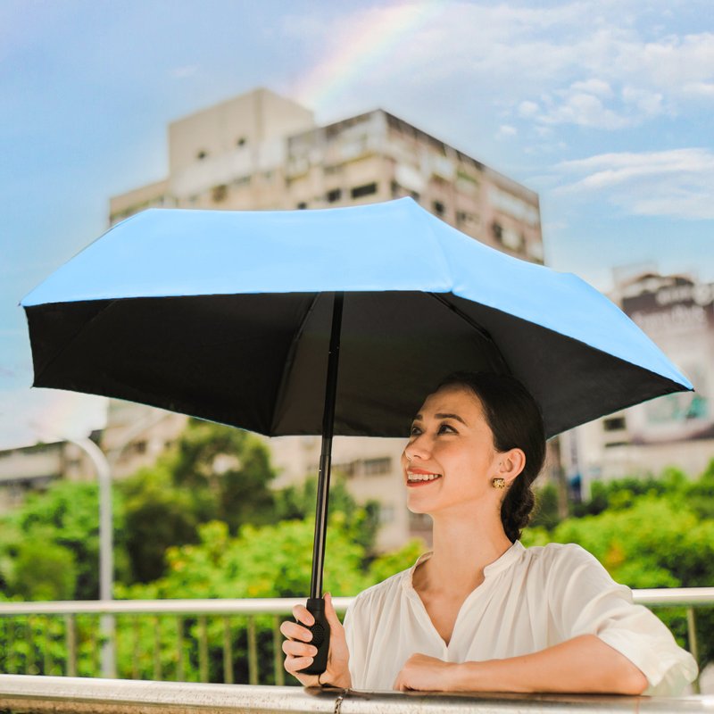 全新发明专利【香风净凉伞-晴空蓝】折叠伞 香氛 降温 空气过滤 - 雨伞/雨衣 - 防水材质 蓝色