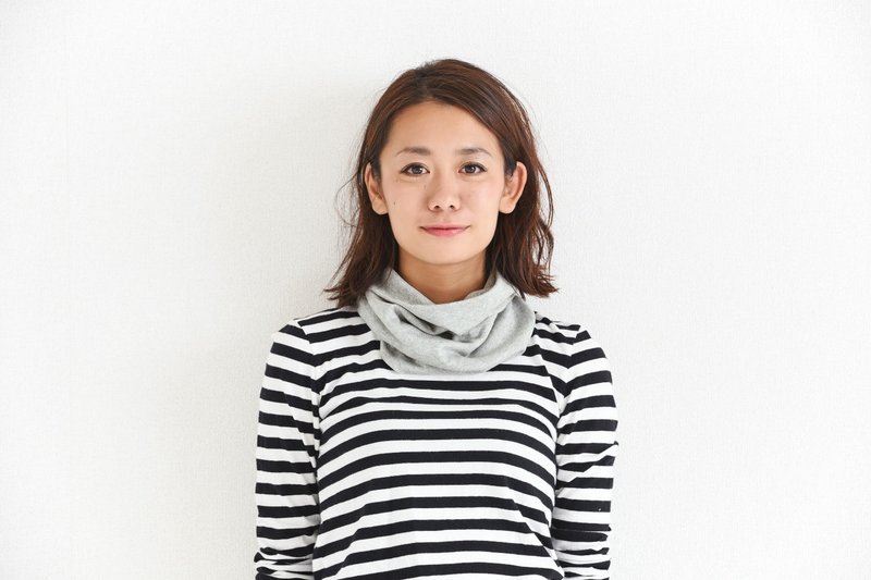 日本製 オーガニックコットン ヘアバンド ロングターバン ネックウォーマー 柔らかく首が痛くならない 天竺  ユニセックス 2way - 发饰 - 棉．麻 灰色
