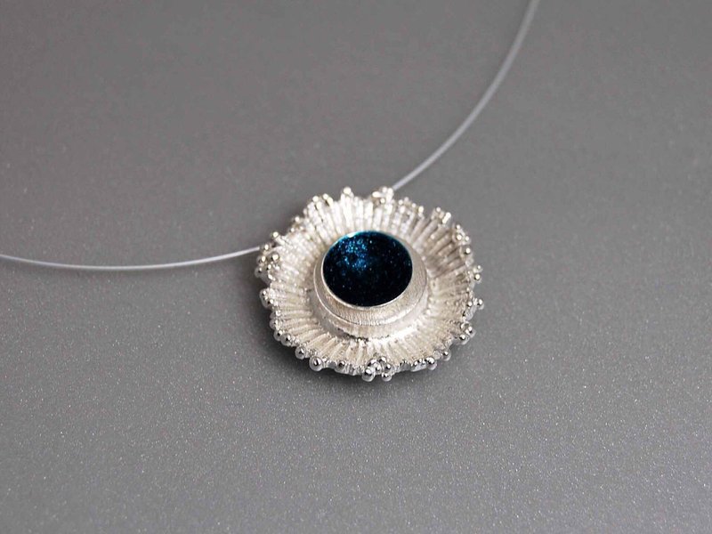 纯银珐琅大气典雅锁骨项链 生命的奥秘 优雅有型设计生日表白爱情纪念日礼物 N038| 希腊原创手工饰品 This and That - 项链 - 其他金属 