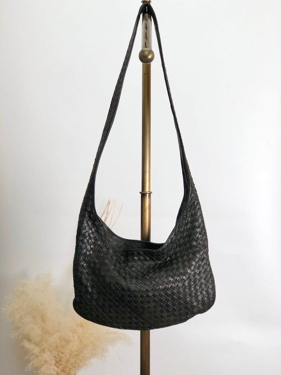 [日本直送品牌二手包] Bottega Veneta 单肩包卡其Intrecciato Vintage Scrnpc - 侧背包/斜挎包 - 真皮 绿色