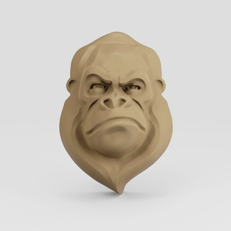 3D模型STL数控3D打印图腾大猩猩 - 其他数码设计 - 其他材质 