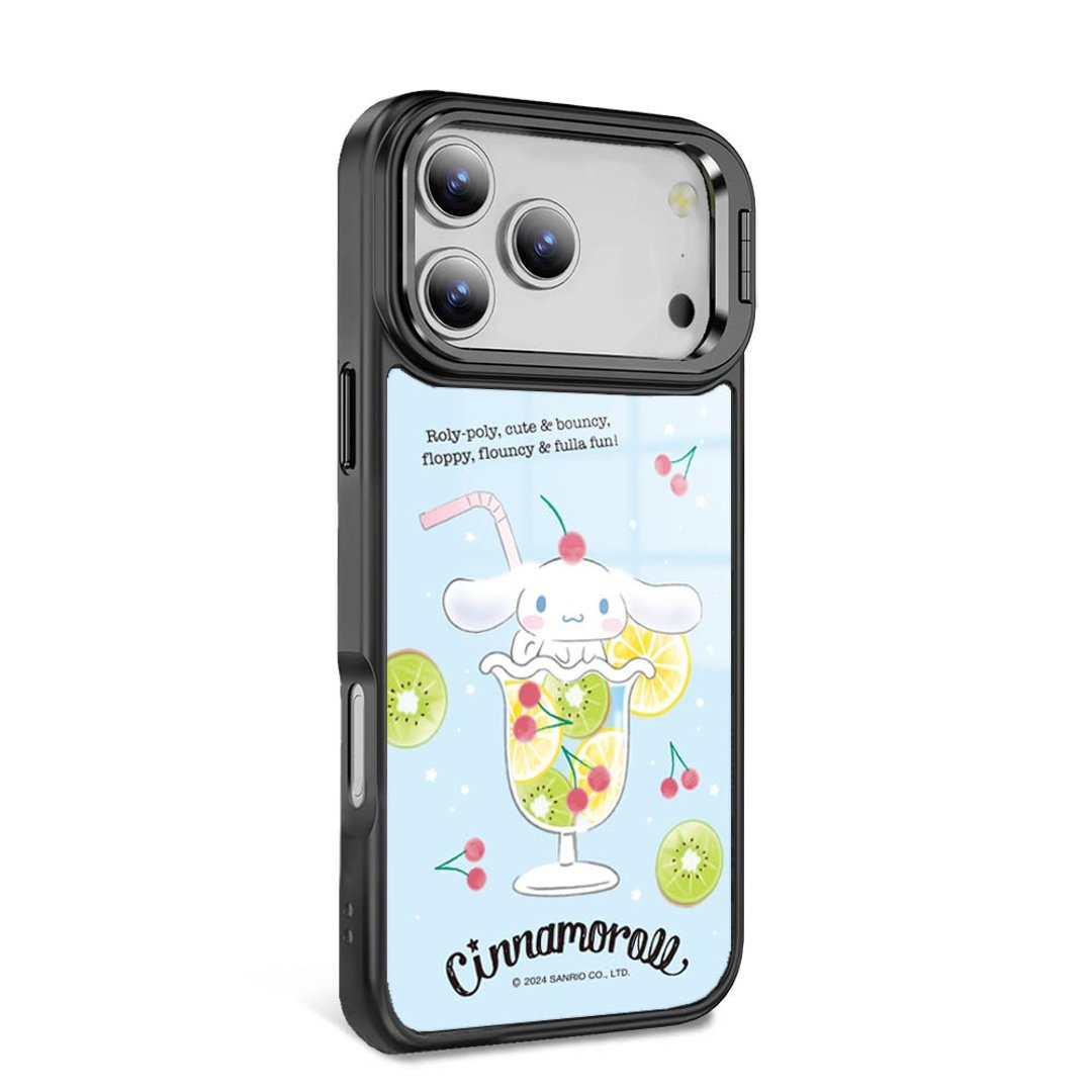 iPhone 全系列 防摔合金框隐形立架手机壳 - 水果大耳狗 - 黑框 - 手机壳/手机套 - 其他材质 多色
