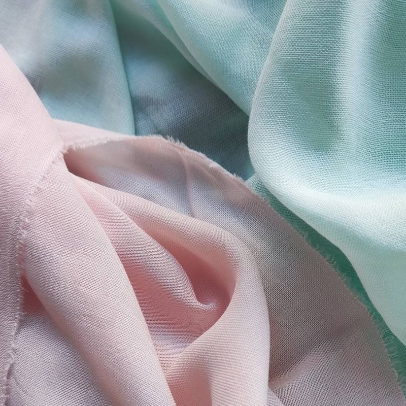 胶原蛋白纱 湖水绿 茱萸粉 - 编织/刺绣/羊毛毡/裁缝 - 棉．麻 粉红色