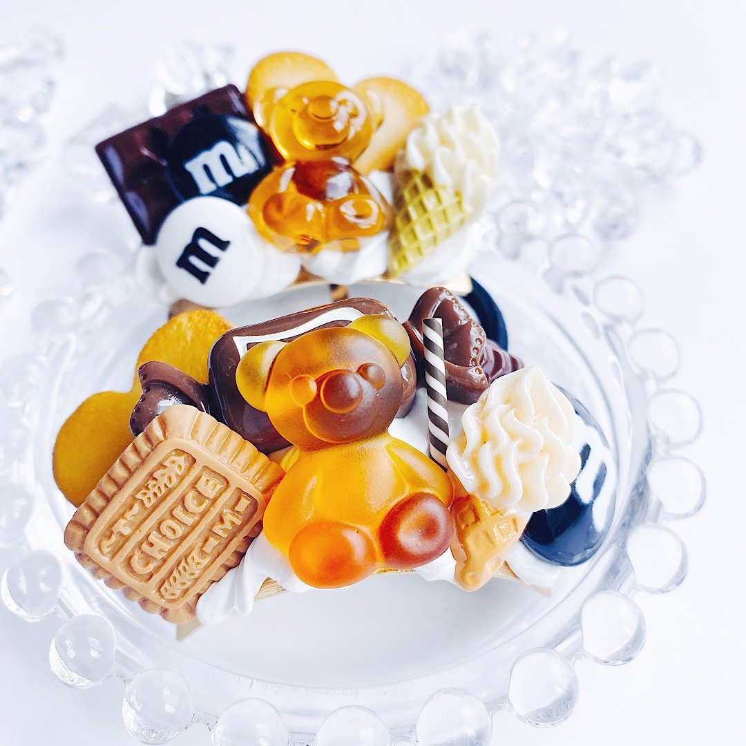 Sweets Hairband sweets deco fake sweets - 发饰 - 粘土 金色